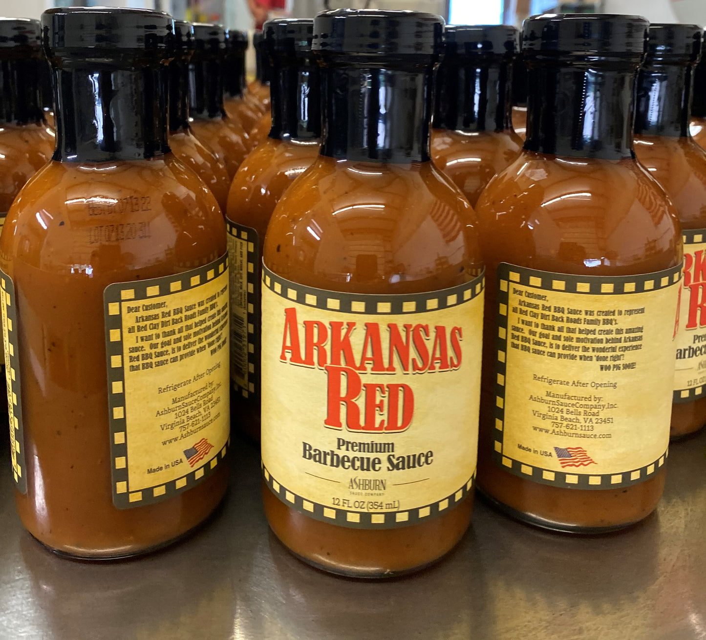 Ashburn Arkansas Red BBQ Sauce, 12oz.